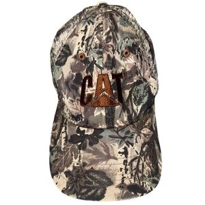 Vintage 90s CAT Camo Baseball Cap